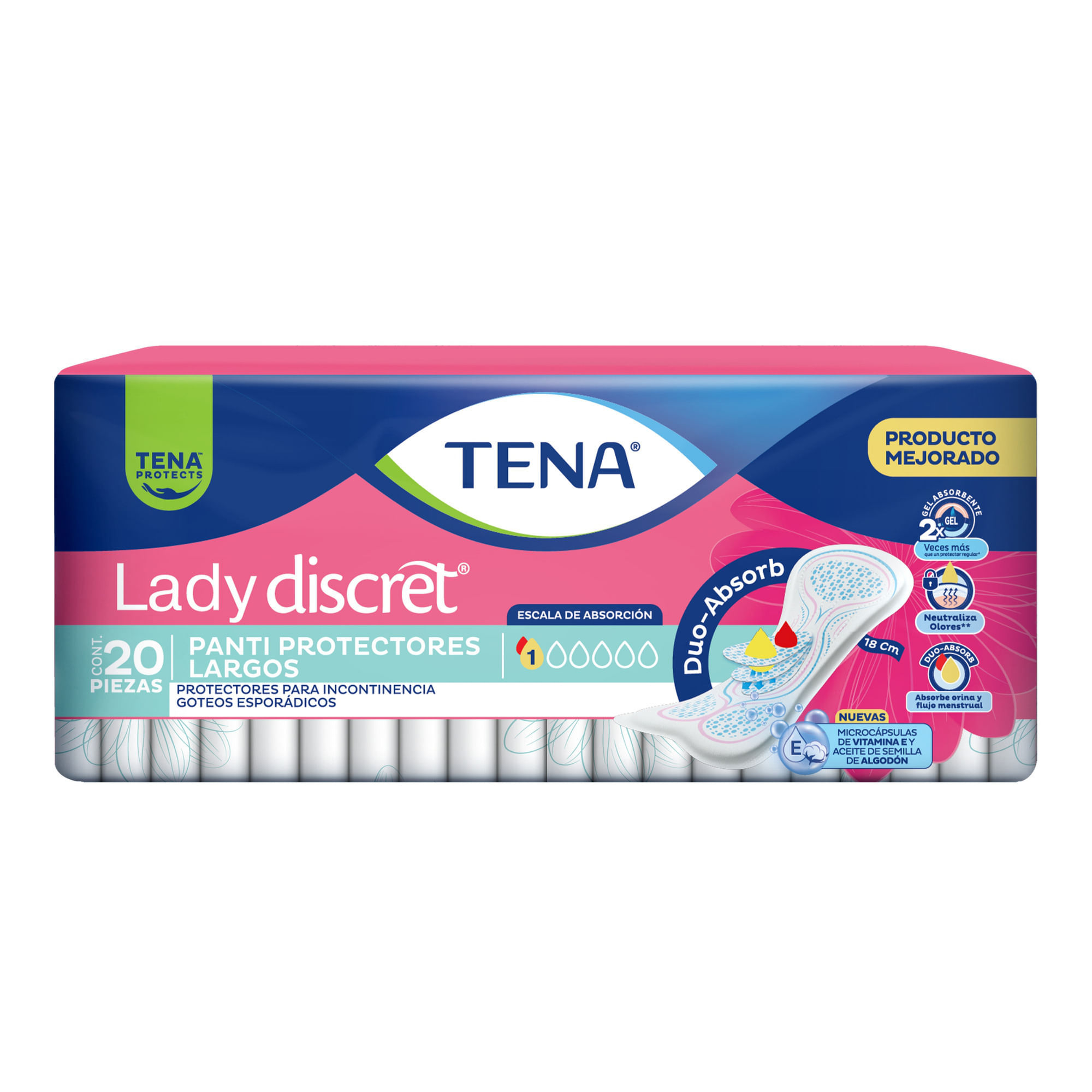 TENA Lady Discret Panty Protector 20 piezas
